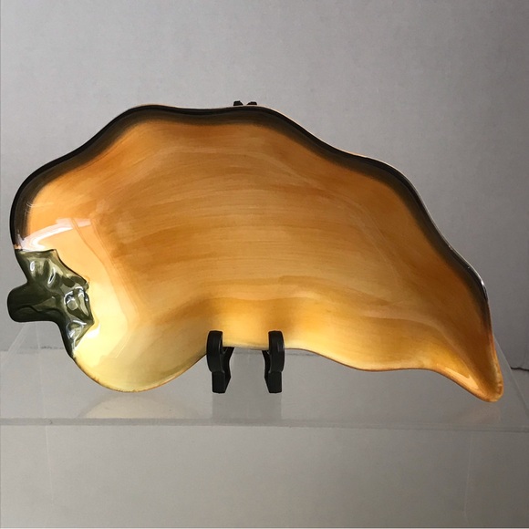 Clay Art of South San Francisco Hand-Painted Ceramic "Chili Pepper" Salsa Bowl - Picture 3 of 11